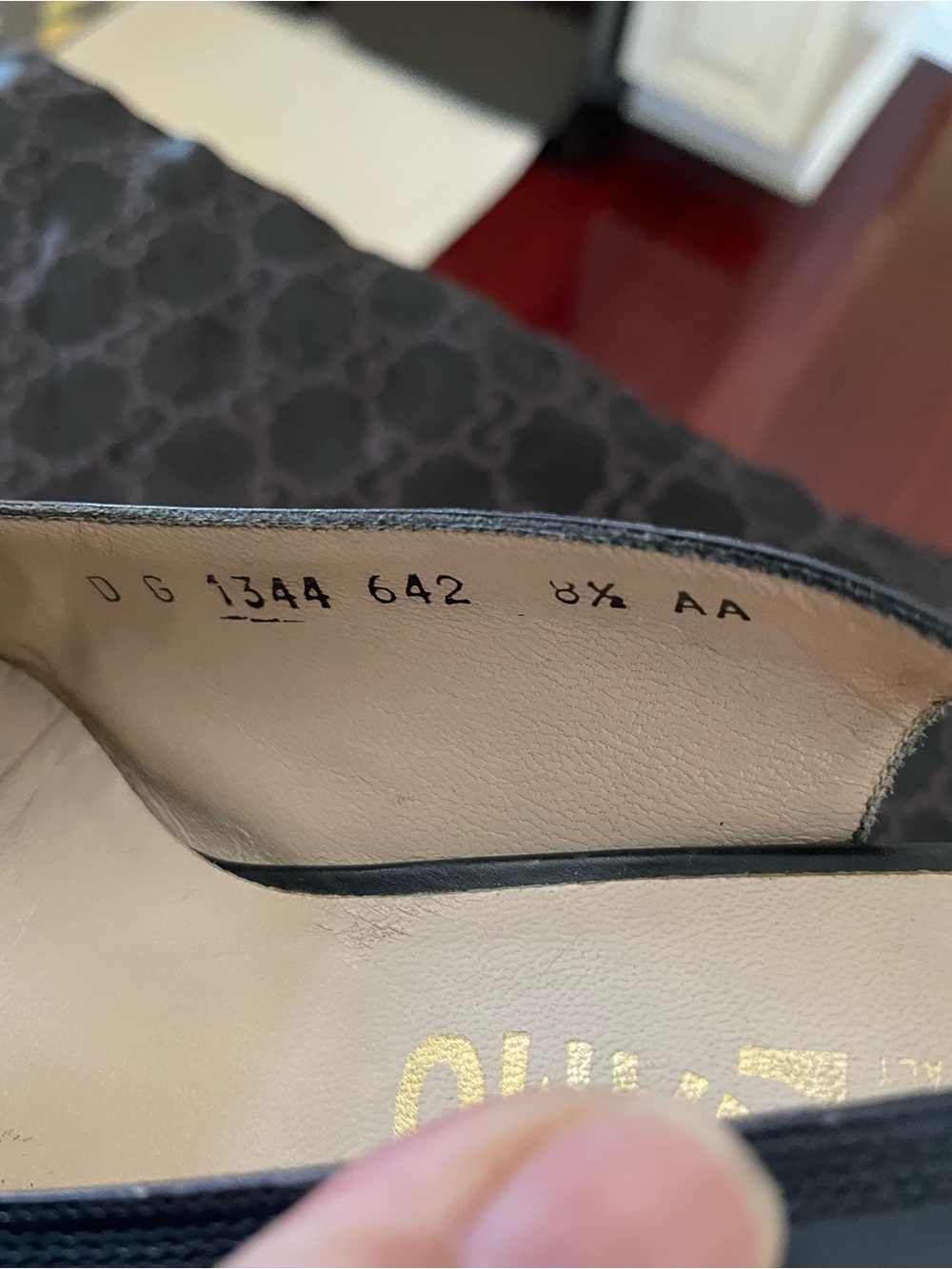 Salvatore Ferragamo Black Leather Slingback Mules - Picture 5 of 7